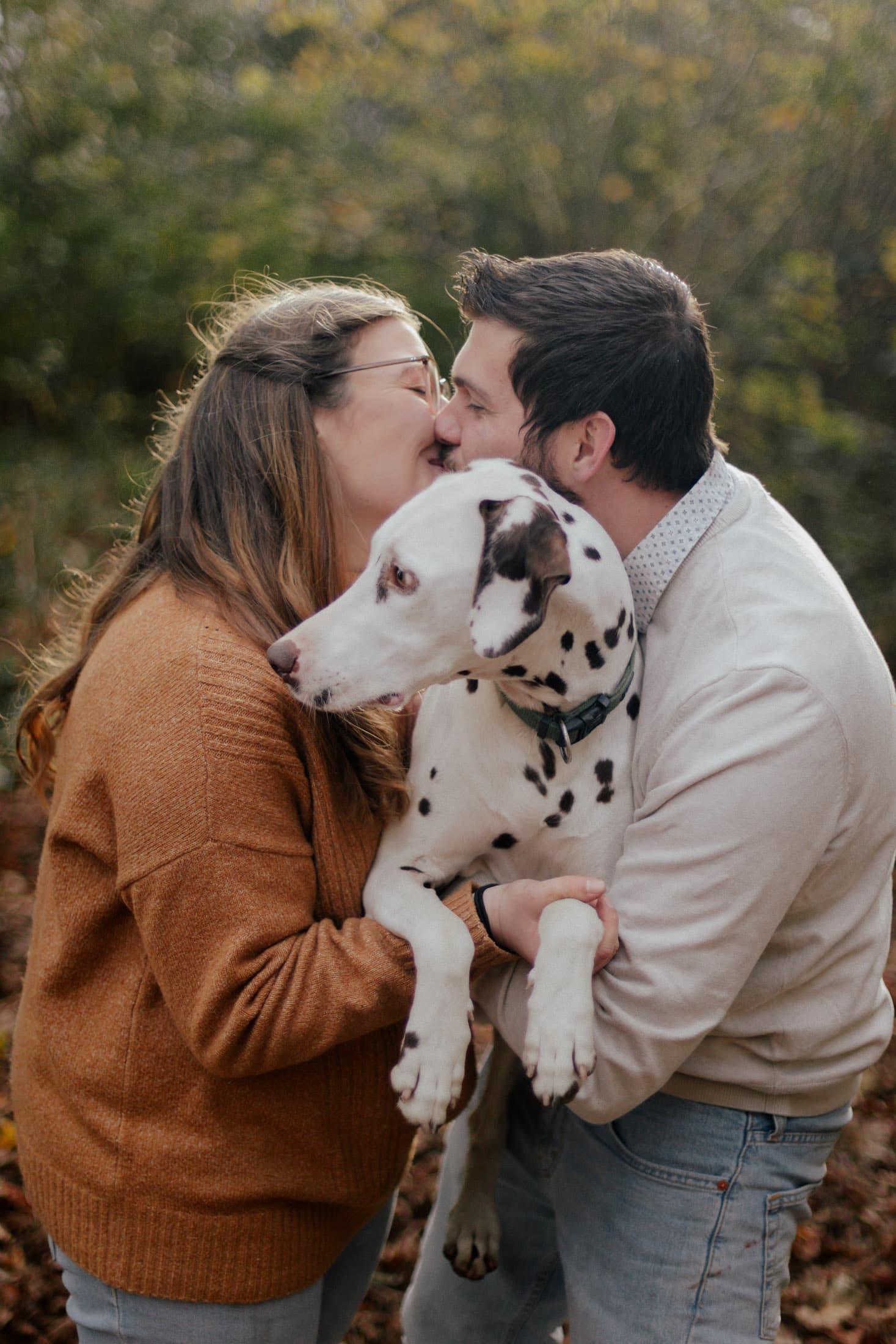 Photo couple avec chien